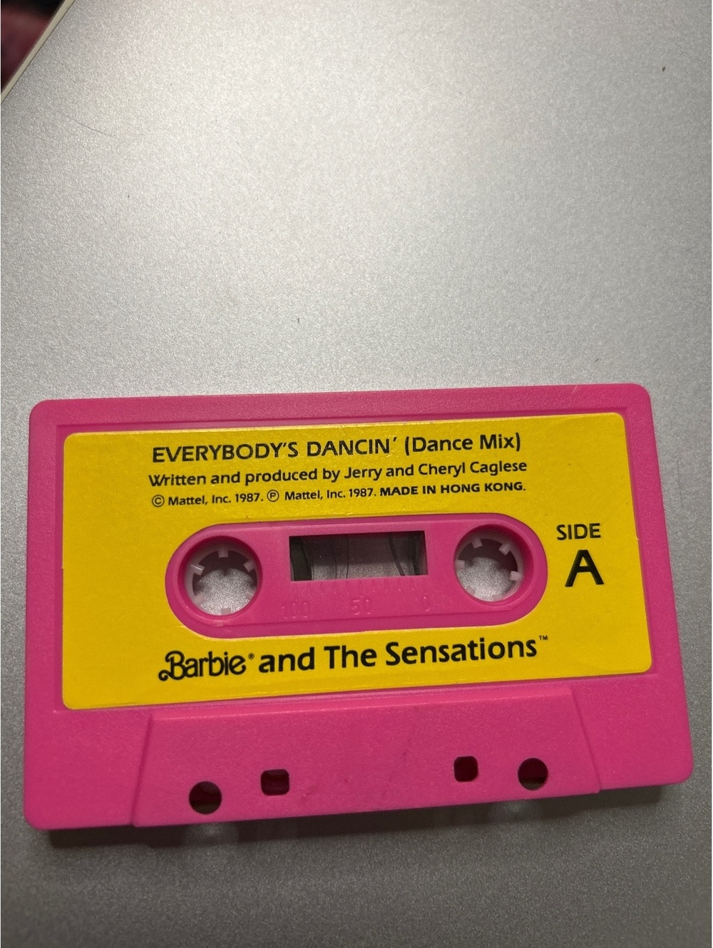 Barbie and The Sensations Pink Cassette Tape 1987 Everybody's Dancin' Dance Mix